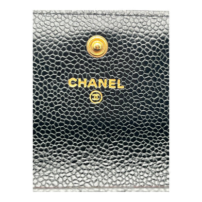CHANEL BLACK CAVIAR CC WALLET