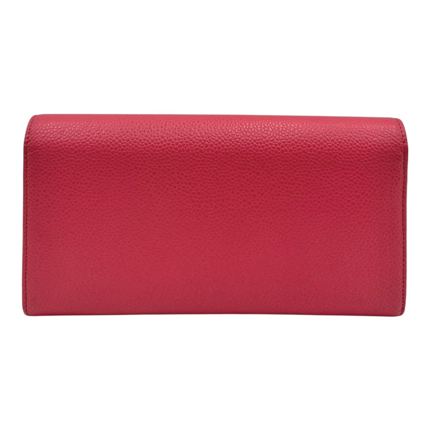 CHANEL PINK TIMELESS CC CAVIAR LARGE FLAP LONG WALLET