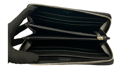 CHANEL INTERLOCKING CC LOGO PATENT LEATHER CONTINENTAL WALLET