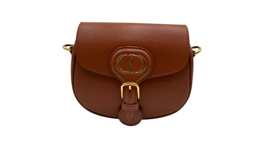 DIOR BOBBY BROWN CALFSKIN LEATHER CROSSBODY BAG