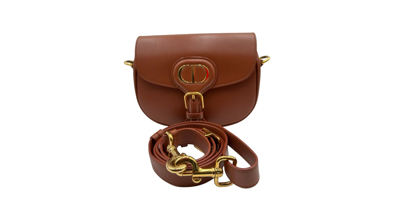 DIOR BOBBY BROWN CALFSKIN LEATHER CROSSBODY BAG