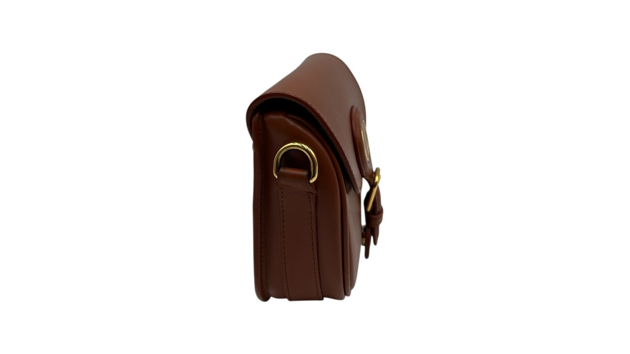 DIOR BOBBY BROWN CALFSKIN LEATHER CROSSBODY BAG