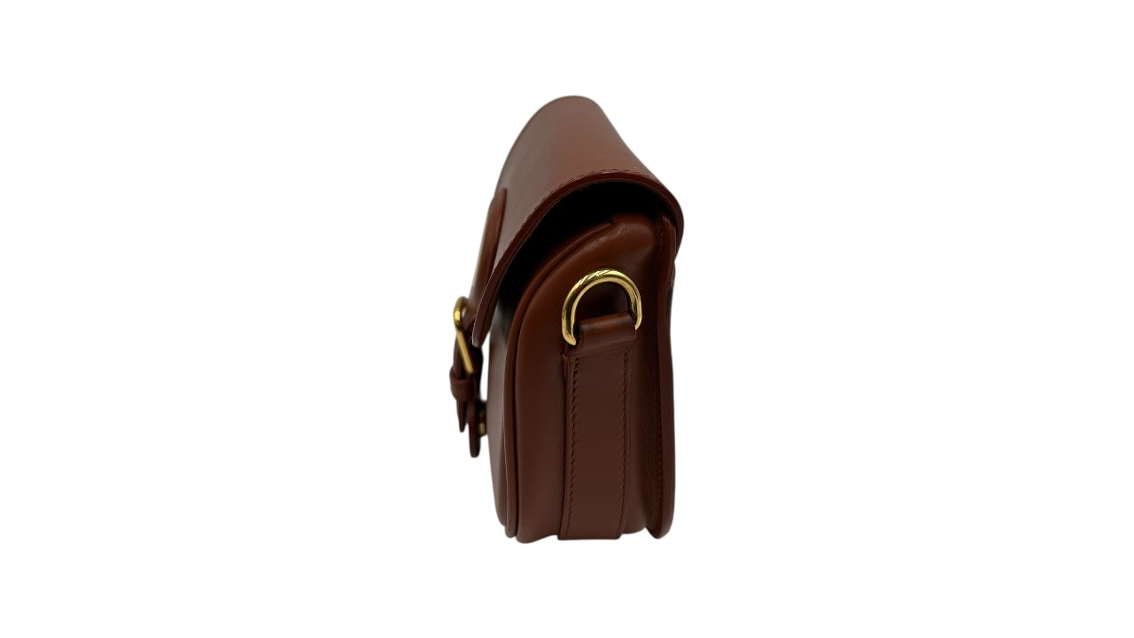 DIOR BOBBY BROWN CALFSKIN LEATHER CROSSBODY BAG