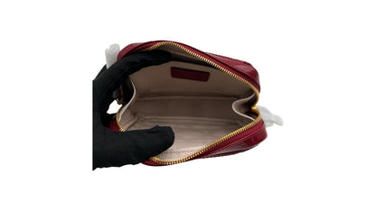 DIOR RED PATENT LEATHER ZIPPY WALLET