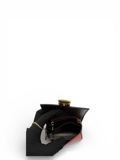 FENDI BAGUETTE RED PATENT LEATHER BAG CHARM