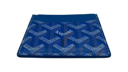 GOYARD ST SULPICE BLUE CANVAS CARD HOLDER