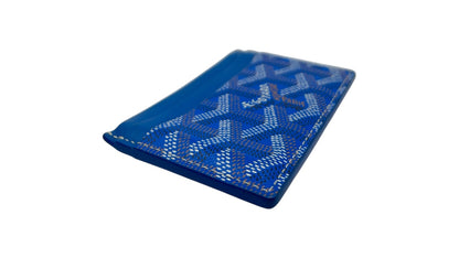 GOYARD ST SULPICE BLUE CANVAS CARD HOLDER