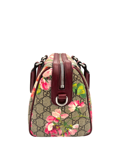 GUCCI MULITCOLOR GG SUPREME BLOOMS BOSTON BAG