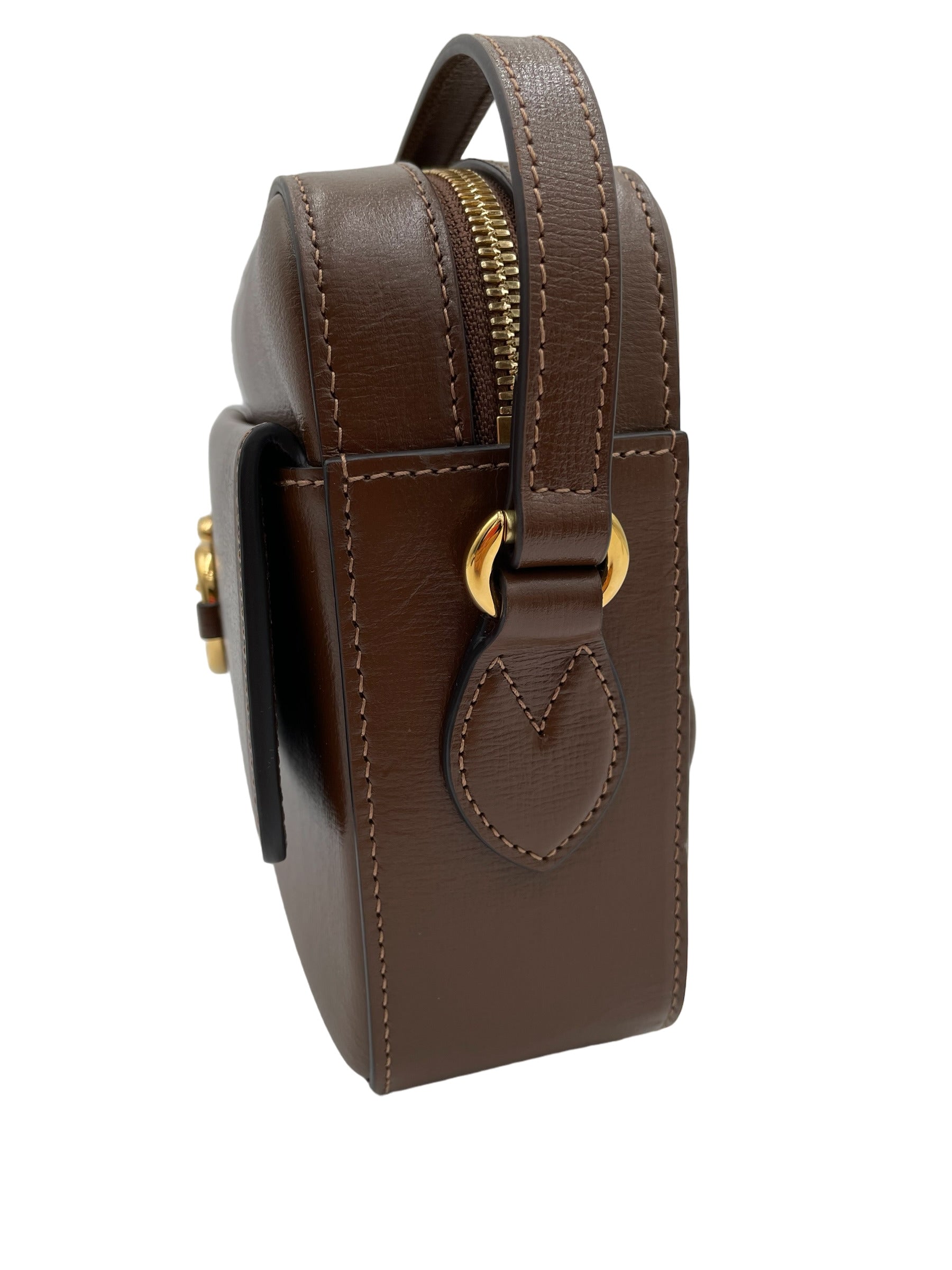 GUCCI HORSEBIT 1955 SMALL BROWN SHOULDER BAG