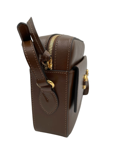 GUCCI HORSEBIT 1955 SMALL BROWN SHOULDER BAG