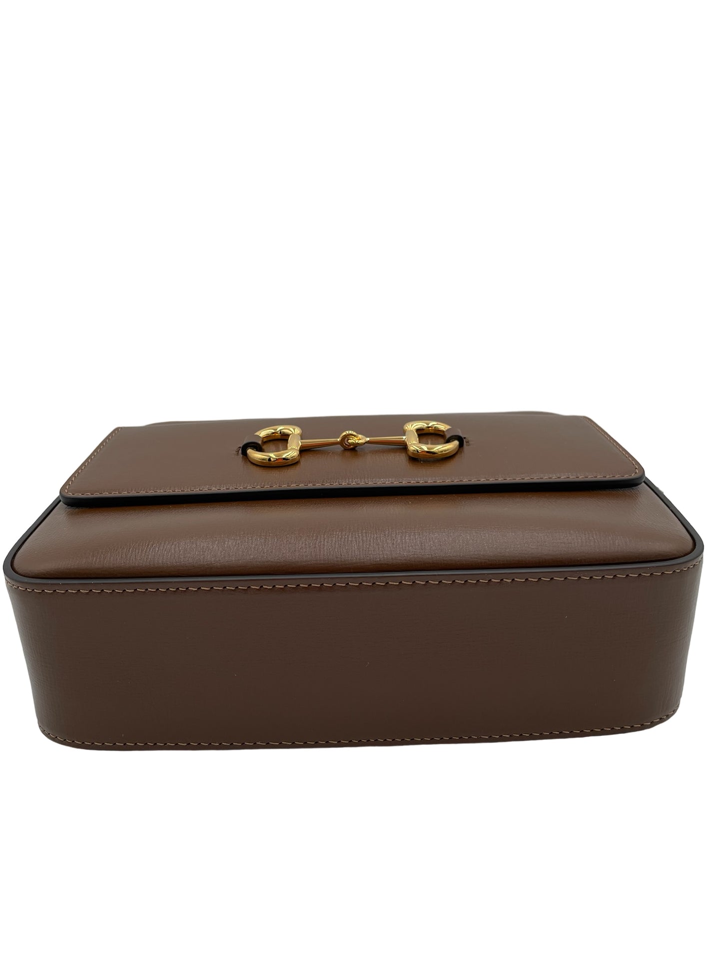 GUCCI HORSEBIT 1955 SMALL BROWN SHOULDER BAG