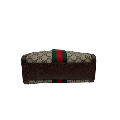 GUCCI GG SUPREME CANVAS OPHIDIA TOTE SMALL