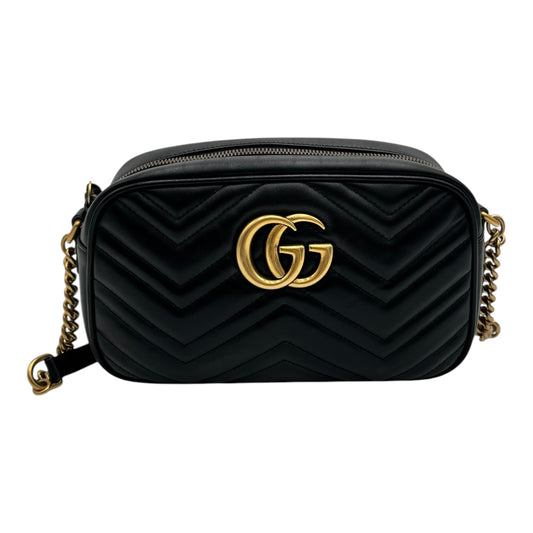 GUCCI GG MARMONT LEATHER CROSSBODY CAMERA BAG