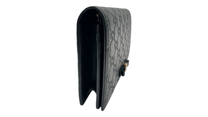 GUCCI GUCCISSIMA BLACK WALLET ON CHAIN
