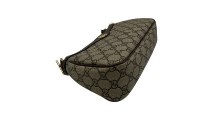 GUCCI OPHIDIA GG CANVAS SHOULDER BAG IN BROWN
