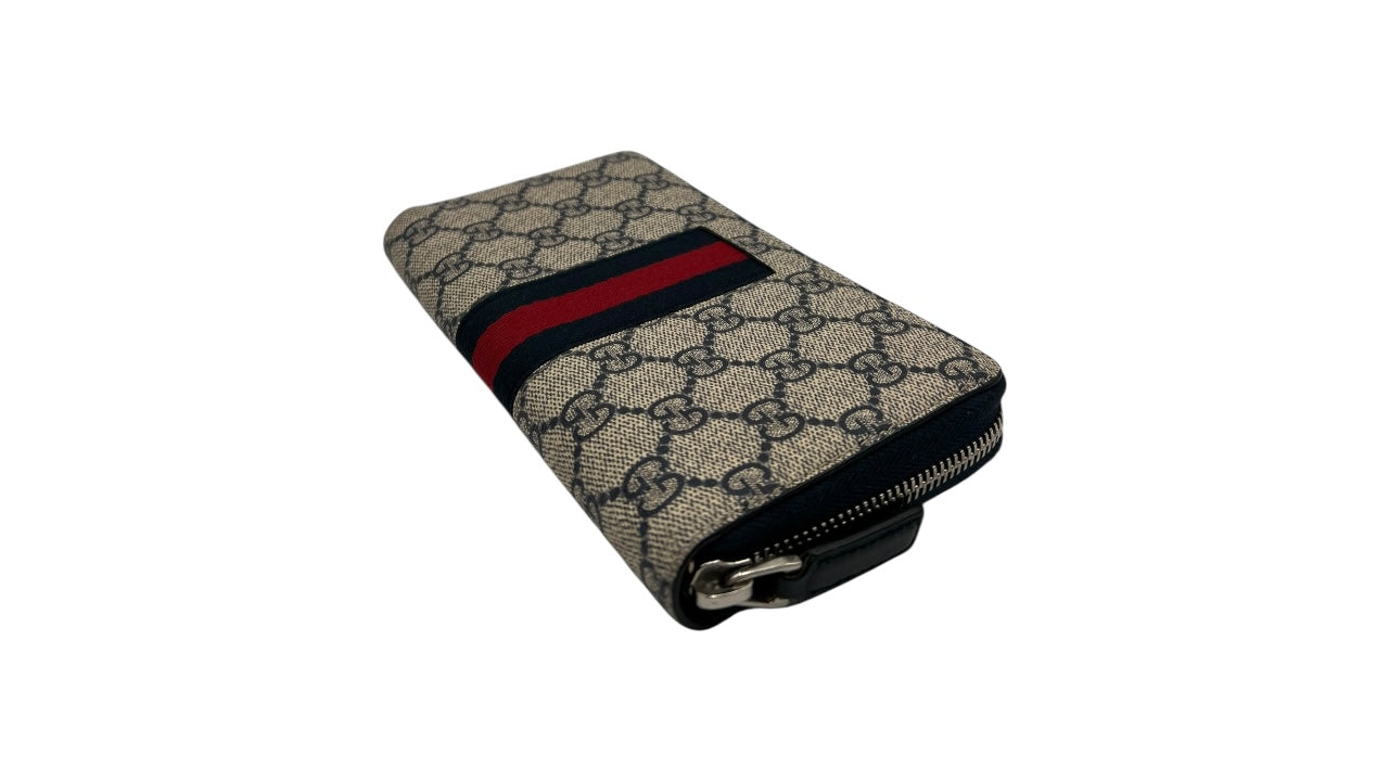 GUCCI GG CANVAS ZIPPY LONG WALLET