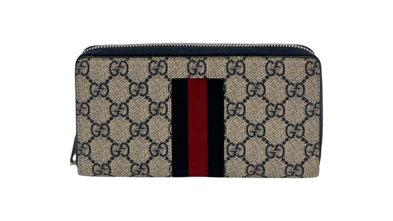 GUCCI GG CANVAS ZIPPY LONG WALLET