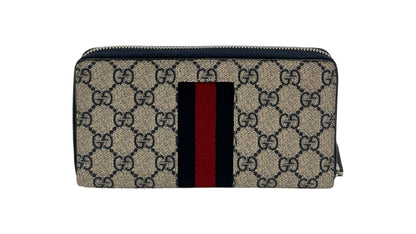 GUCCI GG CANVAS ZIPPY LONG WALLET