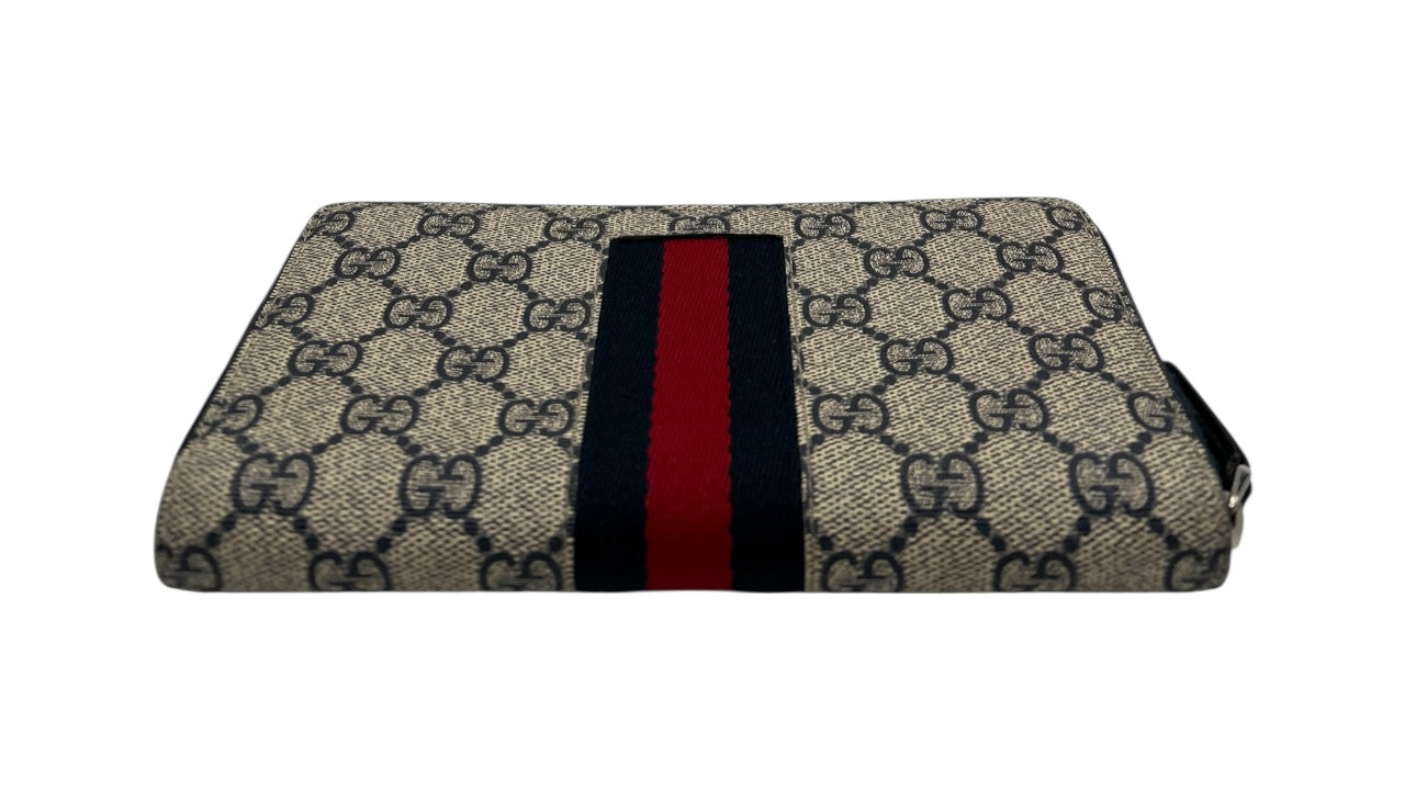GUCCI GG CANVAS ZIPPY LONG WALLET