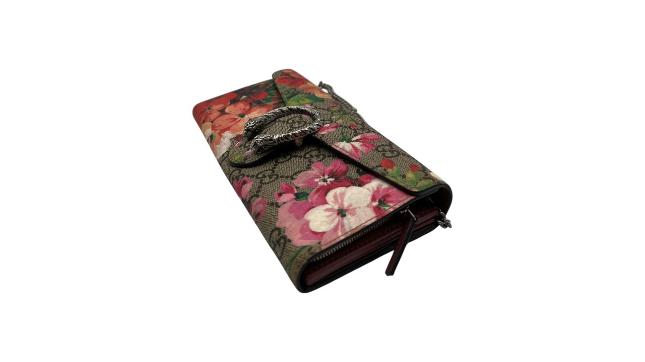 GUCCI DIONYSUS BLOOMS GG CANVAS WRISTLET