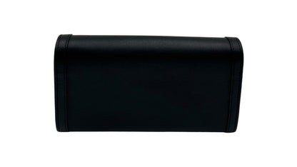 GUCCI WONKA GRAIN CALFSKIN DIANA CHAIN WALLET BLACK