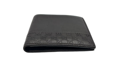 GUCCI DARK BROWN GUCCISSIMA LEATHER BIFOLD COMPACT WALLET