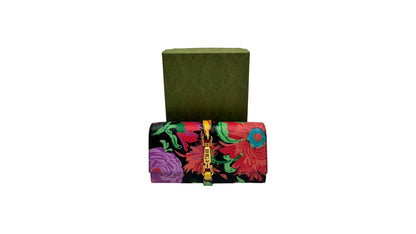 GUCCI JACKIE 1961 KEN SCOTT FLORAL WALLET ON CHAIN