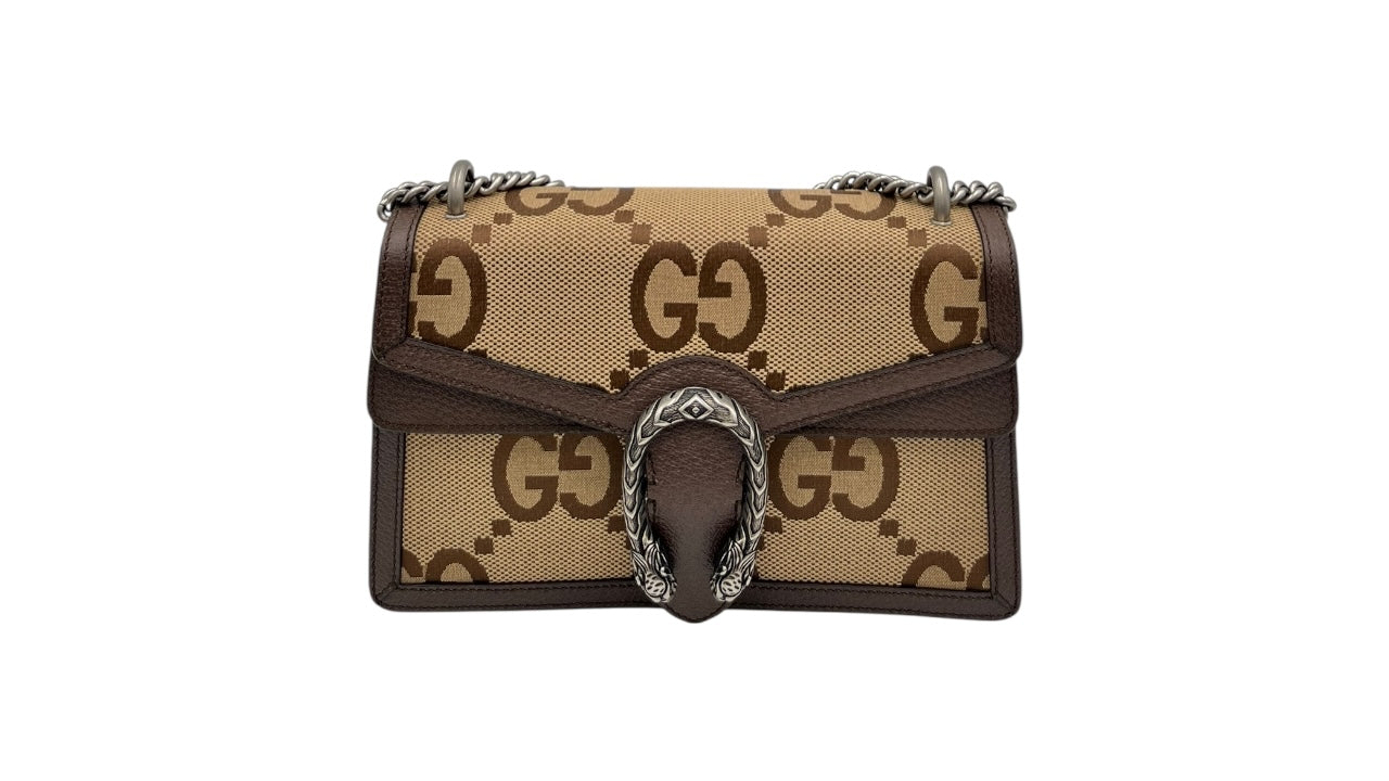 GUCCI DIONYSUS GG JUMBO CANVAS SHOULDER BAG