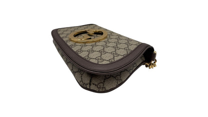 GUCCI BLONDIE GG CANVAS SHOULDER BAG