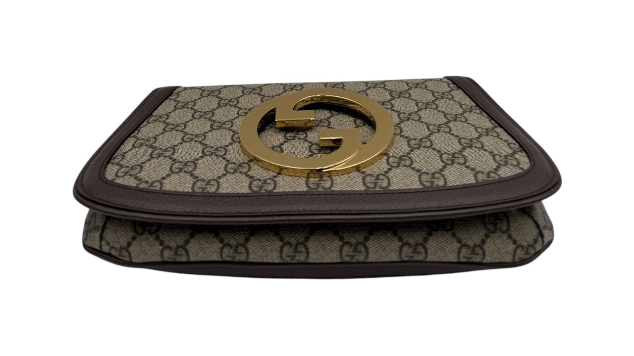 GUCCI BLONDIE GG CANVAS SHOULDER BAG