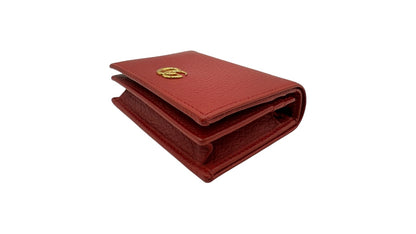 GUCCI WALLET GG MARMONT LEATHER TRIFOLD RED