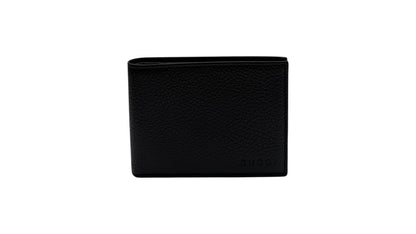 GUCCI BLACK GRAIN LEATHER BIFOLD WALLET