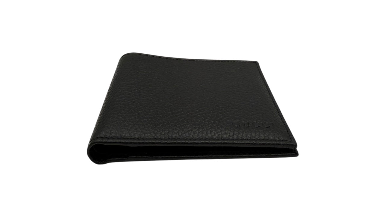 GUCCI BLACK GRAIN LEATHER BIFOLD WALLET