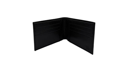 GUCCI BLACK GRAIN LEATHER BIFOLD WALLET