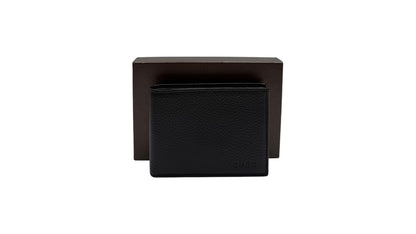 GUCCI BLACK GRAIN LEATHER BIFOLD WALLET