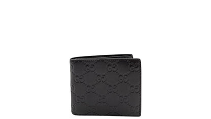 GUCCI GG GUCCISSIMA BLACK LEATHER WALLET