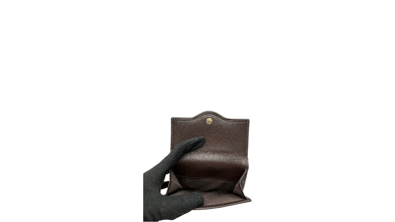 GUCCI GG MONOGRAM CANVAS SHORT WALLET