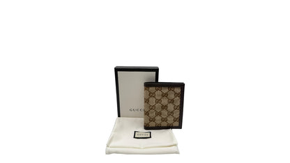 GUCCI MONOGRAM CANVAS SHORT WALLET