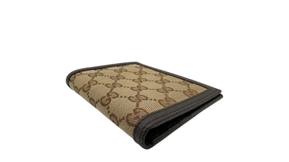 GUCCI MONOGRAM CANVAS SHORT WALLET