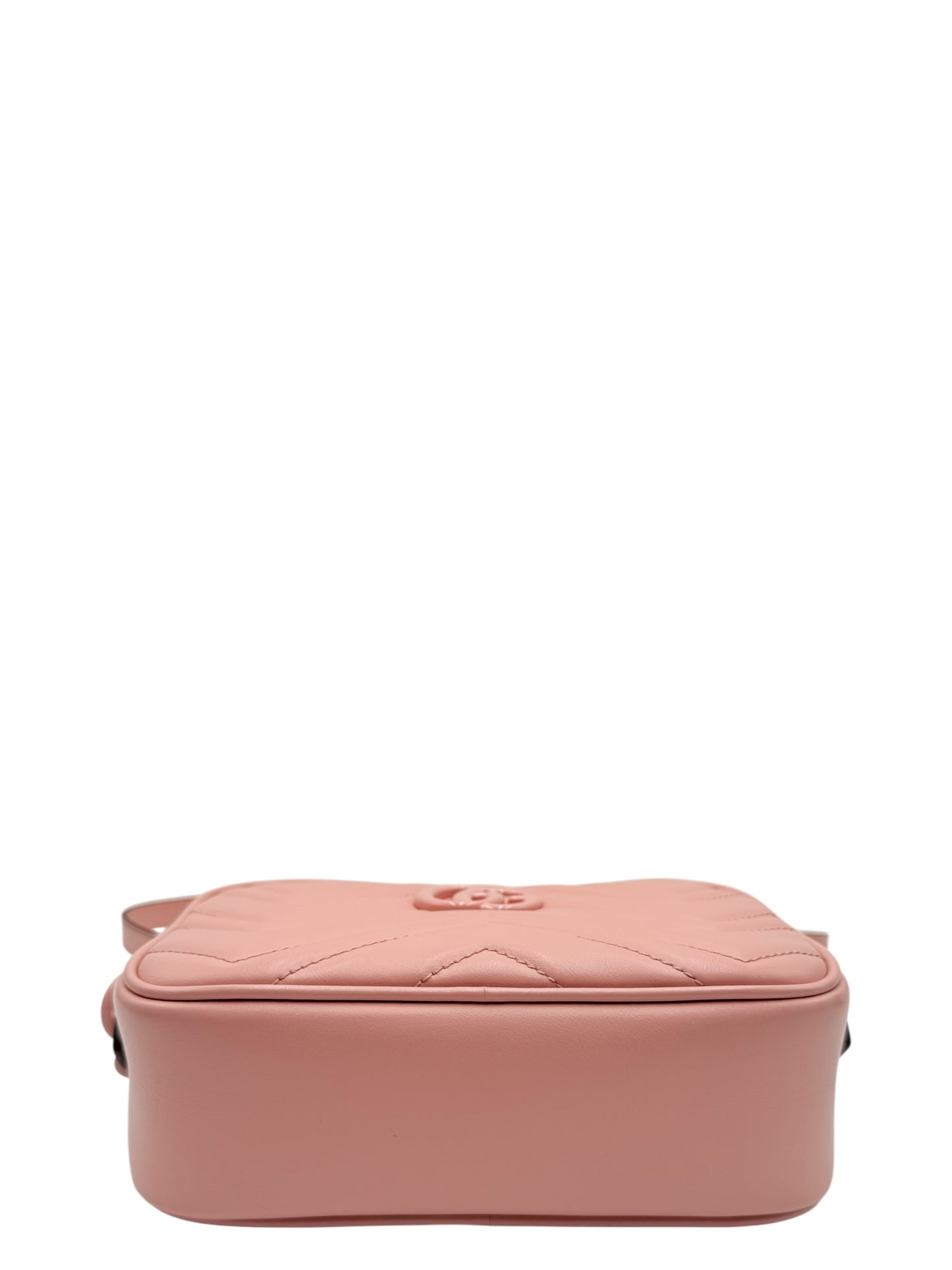 GUCCI GG MARMONT LEATHER CROSSBODY BAG PINK