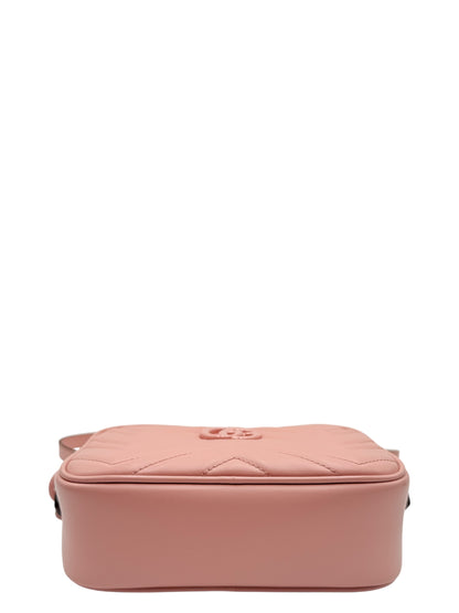 GUCCI GG MARMONT LEATHER CROSSBODY BAG PINK