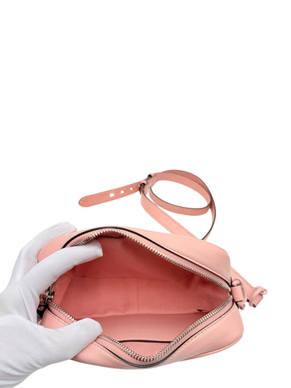 GUCCI GG MARMONT LEATHER CROSSBODY BAG PINK
