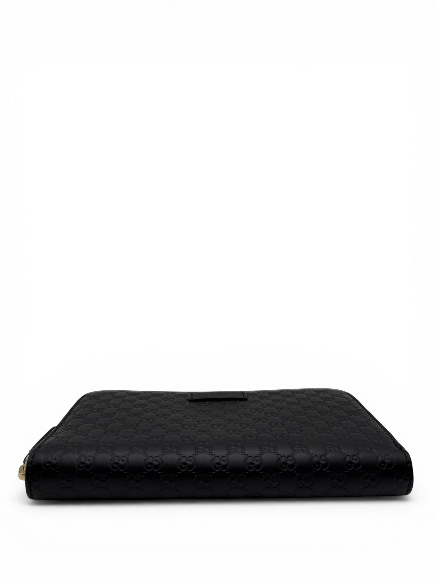 GUCCI MICROGUCCISSIMA ZIP-AROUND WALLET – BLACK