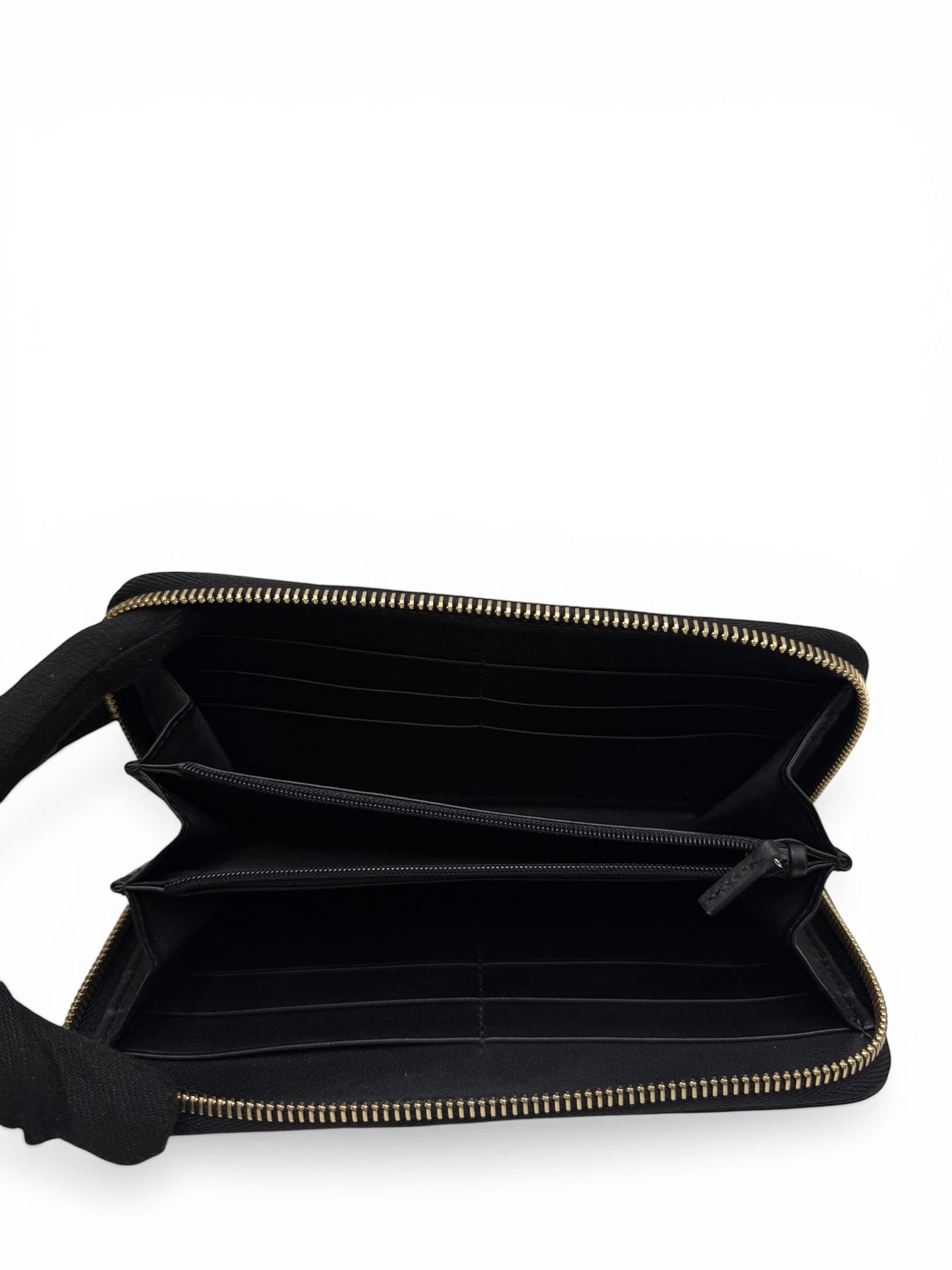 GUCCI MICROGUCCISSIMA ZIP-AROUND WALLET – BLACK
