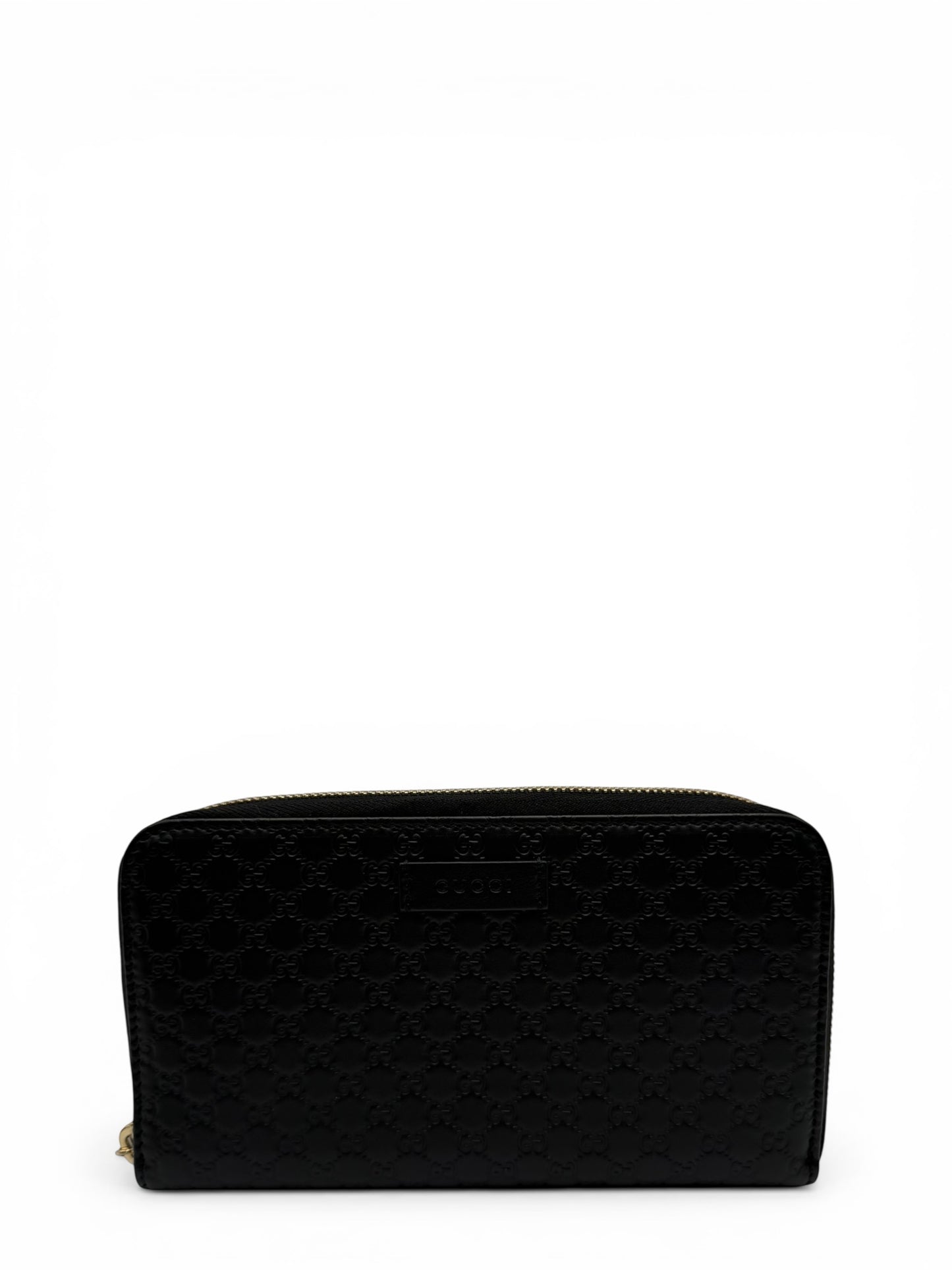 GUCCI MICROGUCCISSIMA ZIP-AROUND WALLET – BLACK