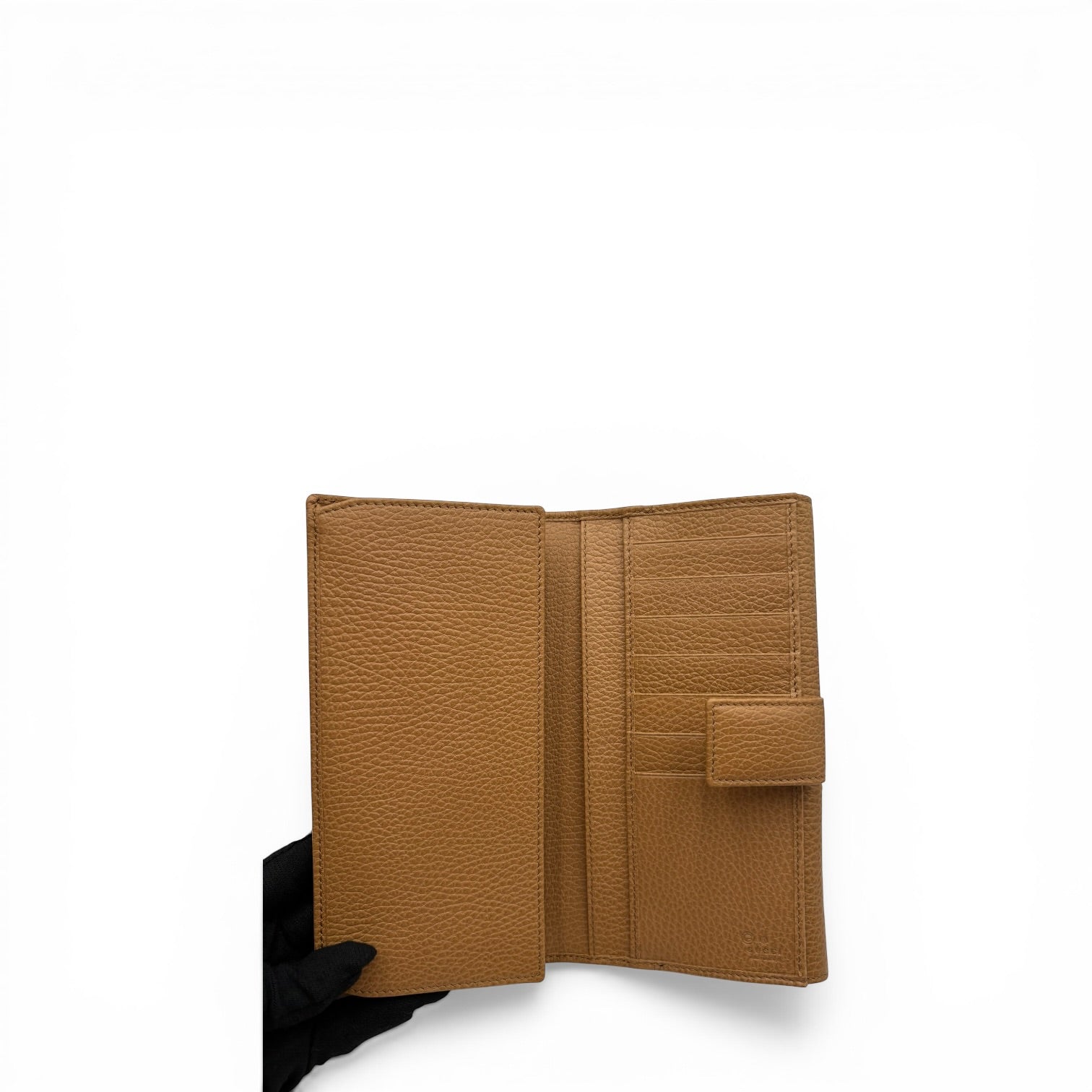 GUCCI BROWN CALFSKIN LONG WALLET