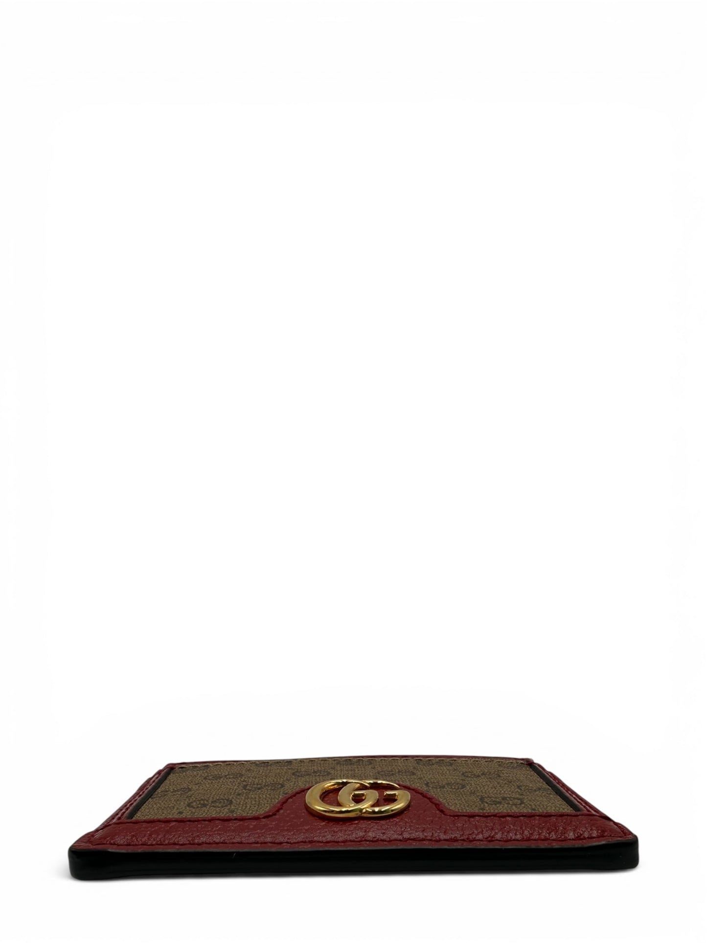 GUCCI X DORAEMON RED AND BROWN CARD CASE