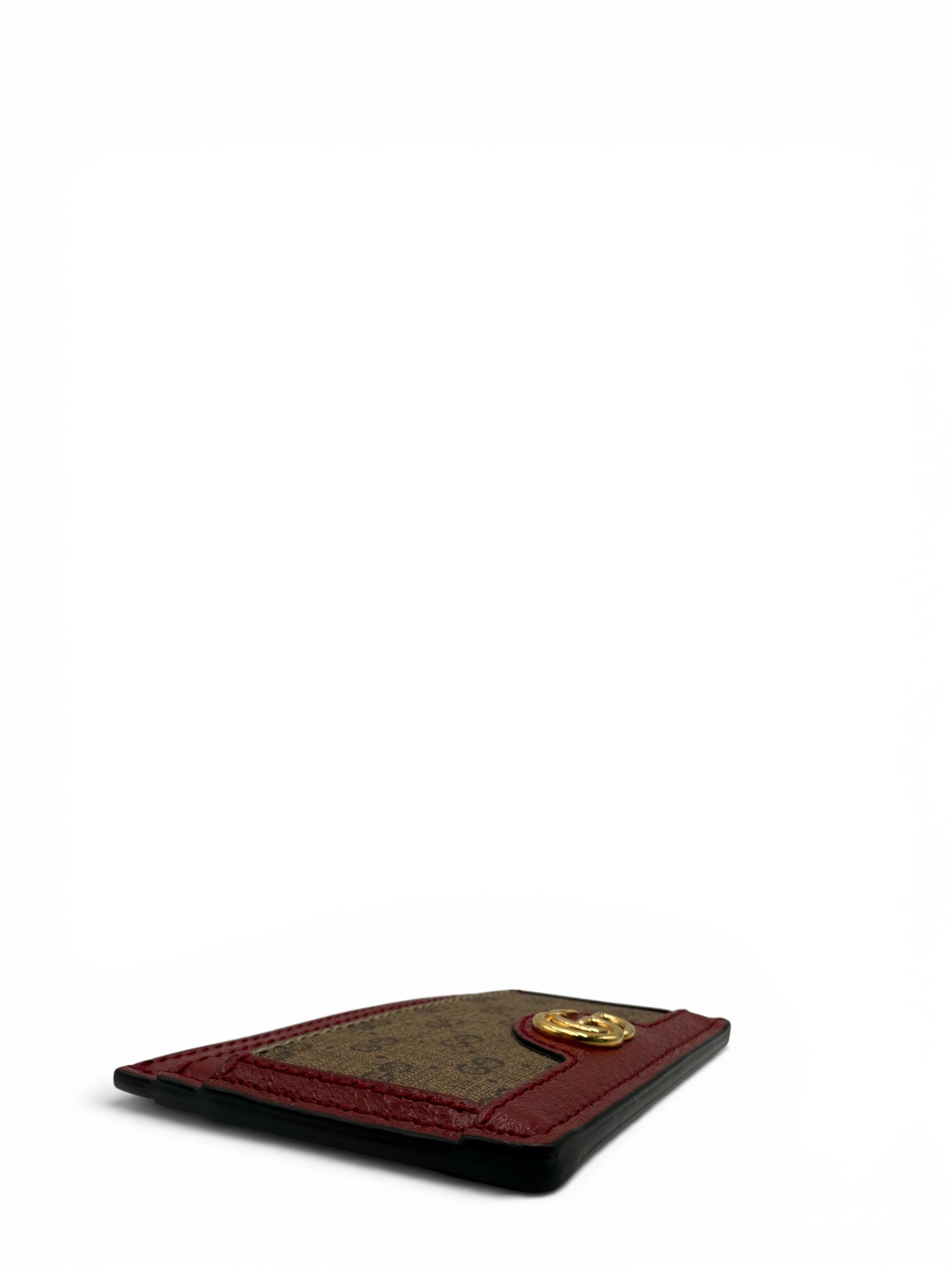 GUCCI X DORAEMON RED AND BROWN CARD CASE