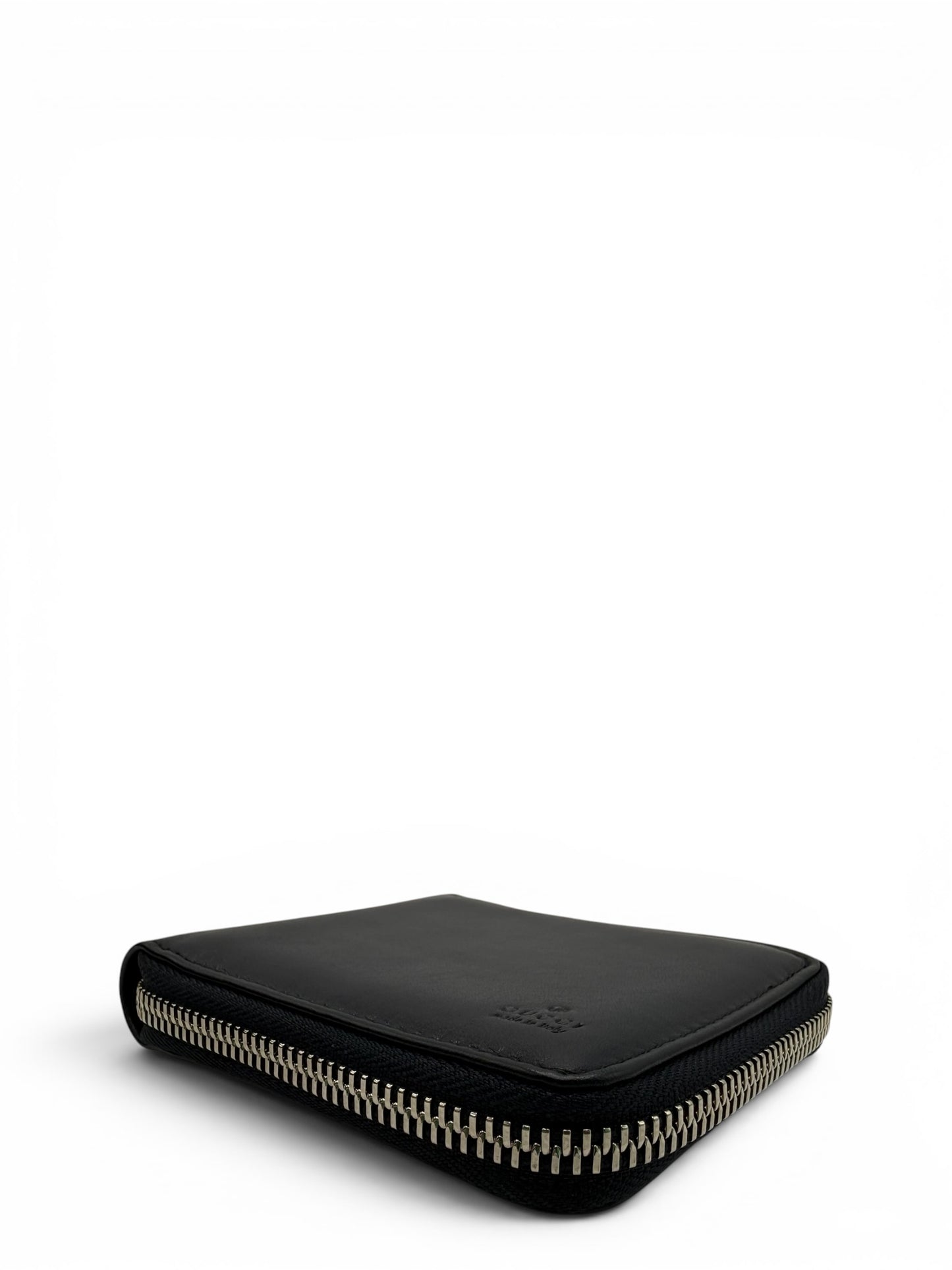 GUCCI ZIP AROUND LEATHER CARD CASE