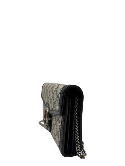 GUCCI GG MONOGRAM CANVAS DIONYSUS CHAIN WALLET